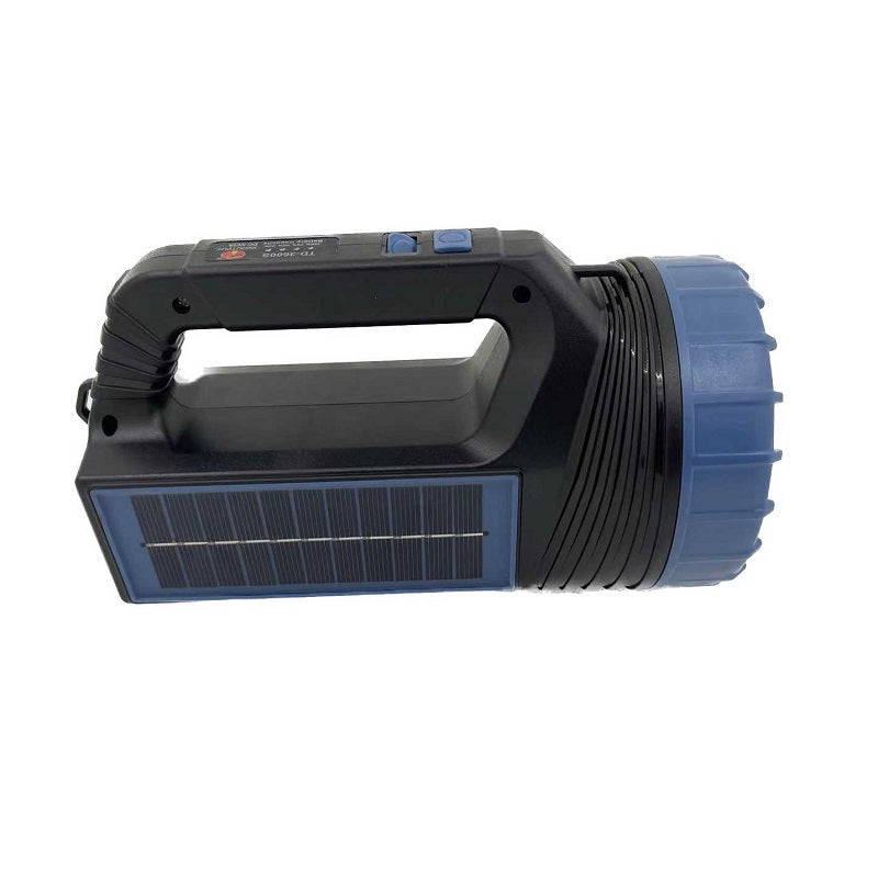 Rechargeable LED flashlight with solar panel - 3600 - 200309