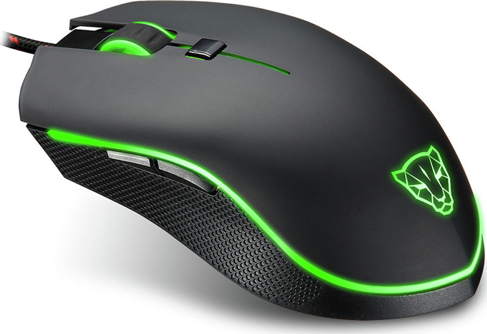 Motospeed V40 Gaming Mouse Wired with 6 Keys and RGB Lighting - Black