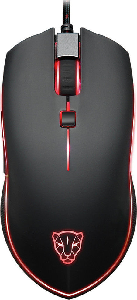 Ποντίκι Gaming Motospeed V40 Ενσύρματο με 6 Πλήκτρα και Φωτισμό RGB - Μαύρο - iThinksmart.gr