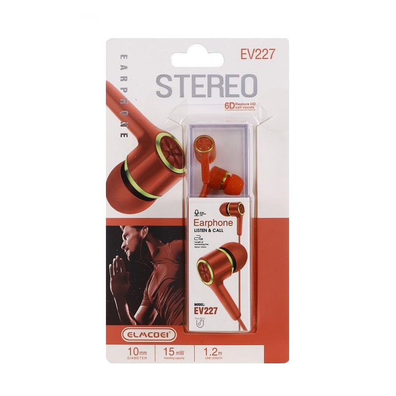 Wired headphones - EV-227- 202272 - Red