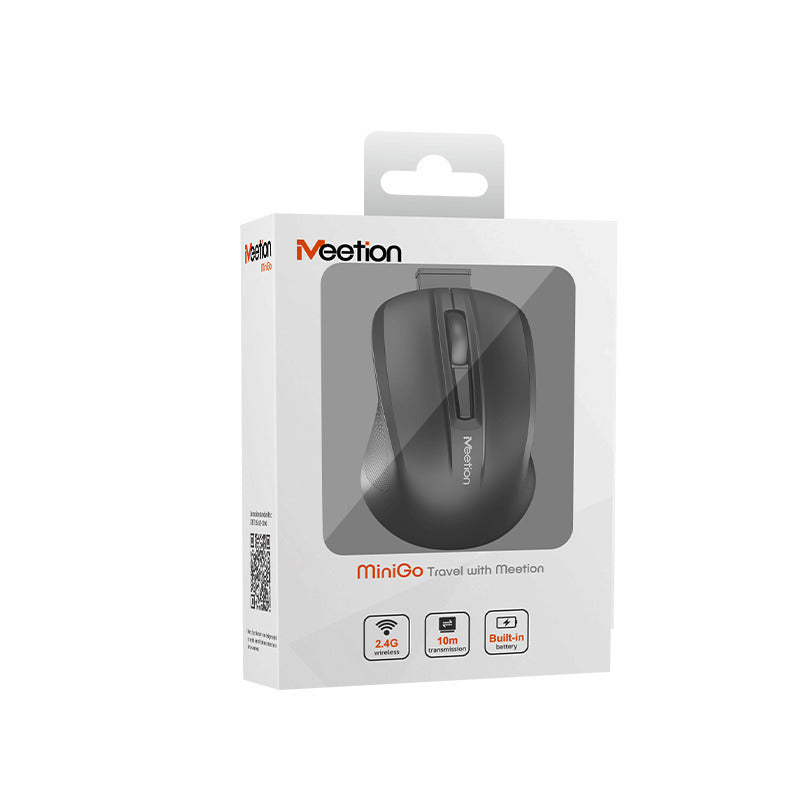 Meetion MT-MINIGO Silent Mini 2.4G Optical Wireless Mouse White