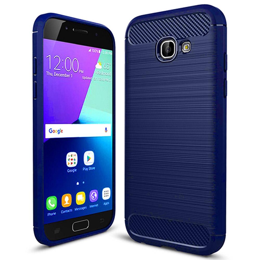 Θηκη TPU Carbon OEM - Samsung Galaxy A3 (2017) - Μπλε - iThinksmart.gr
