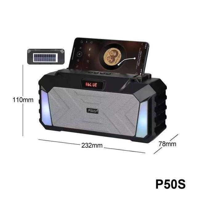Wireless Bluetooth speaker with solar panel - P50S - 884669 