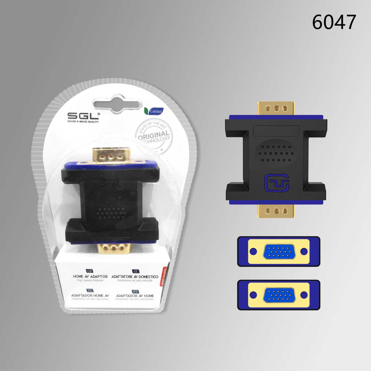 Video/Audio Adapter - VGA male to VGA male - 6047 - 098432