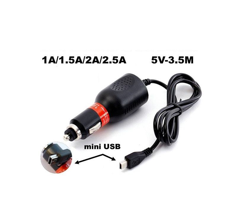 Lighter charger - Mini USB - 3.5m - 5V - 001245