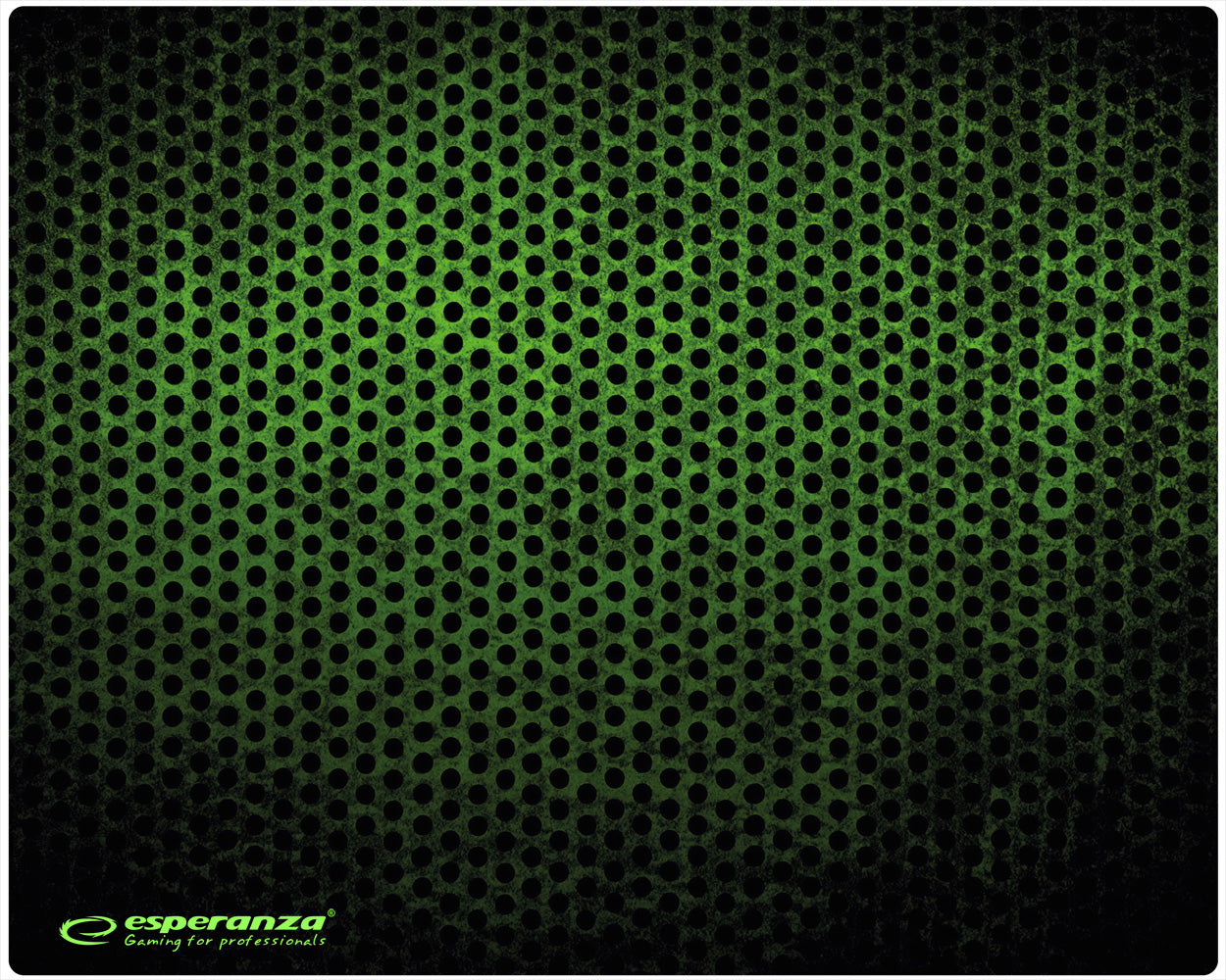 Mousepad Gaming Esperanza Grunge Midi - Μαύρο / Πράσινο