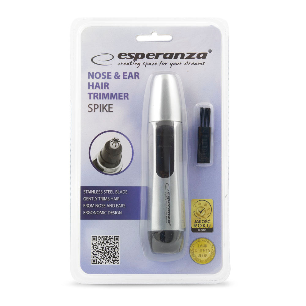 Ξυριστική Μηχανή Μύτης - Αυτιών Esperanza Spike - Ασημί