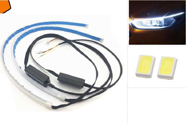 Vehicle Daytime Running Lights - LED Strip - 1107305A/45 - 110279