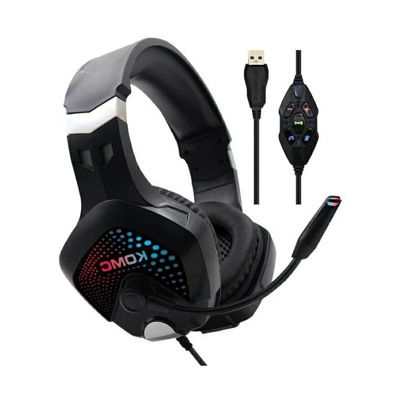 Wired Gaming Headphones - KM-888 - KOMC - 302872 - Black