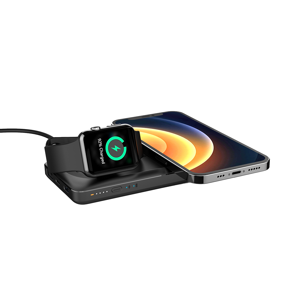 Veger W1156 - Ασύρματο PowerBank με MagSafe & Qi 15W για iPhone / Apple Watch / AirPod Pro