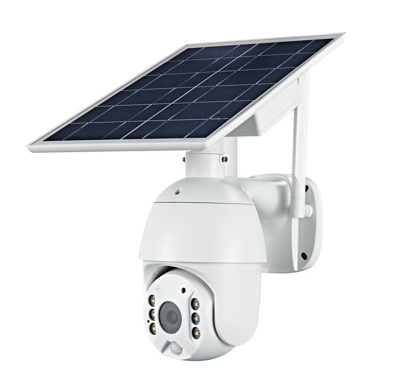 XM-3310 Waterproof Robotic IP Wi-Fi HD 1080p Camera with Solar Panel - White 