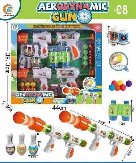 Παιχνίδι στόχου με κορίνες & αξεσουάρ - Soft Gun - 2pcs - 688-22 - 345308 - iThinksmart.gr