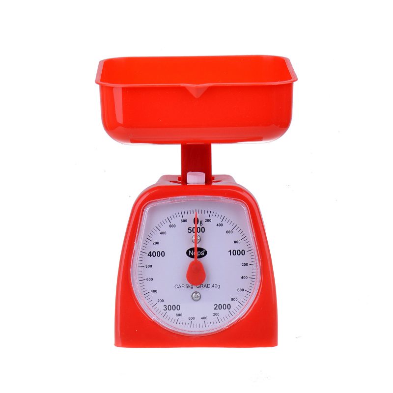 Kitchen scale with container - TE208 - 362348 - Red