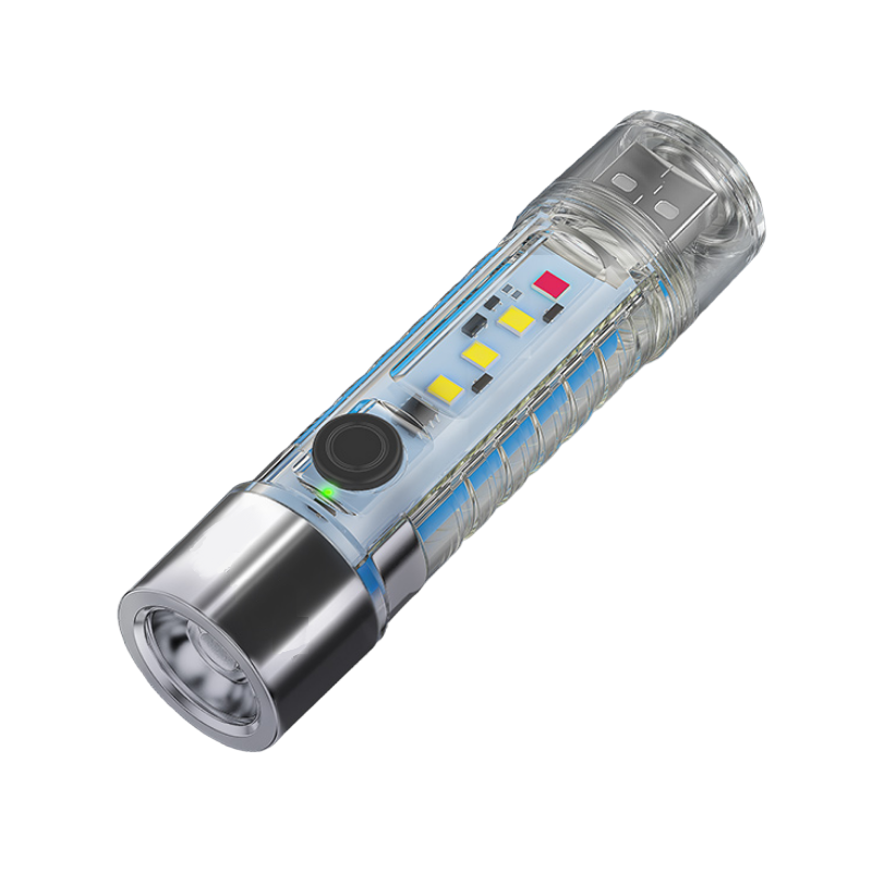 Rechargeable LED flashlight with magnet - 023 - 374479