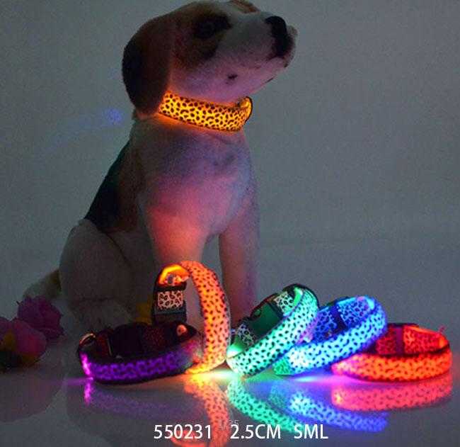 Φωτεινό περιλαίμιο - κολάρο σκύλου - 2.5cm - S/M/L - 550231