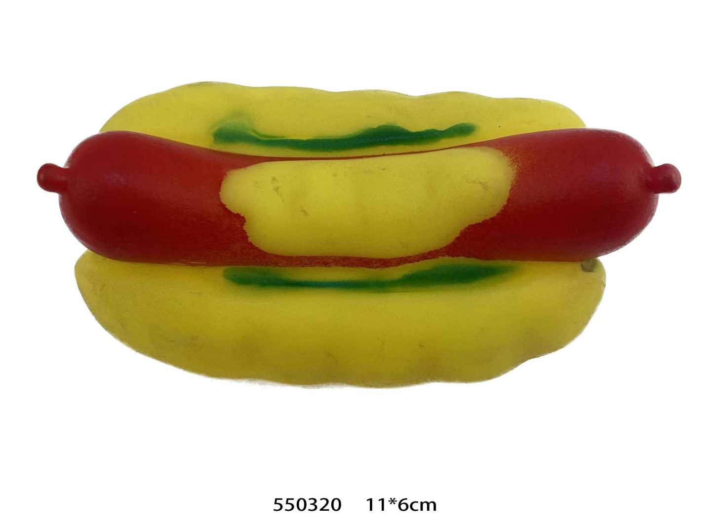 Dog Toy Latex Hot Dog - 13.5x8cm - 550320