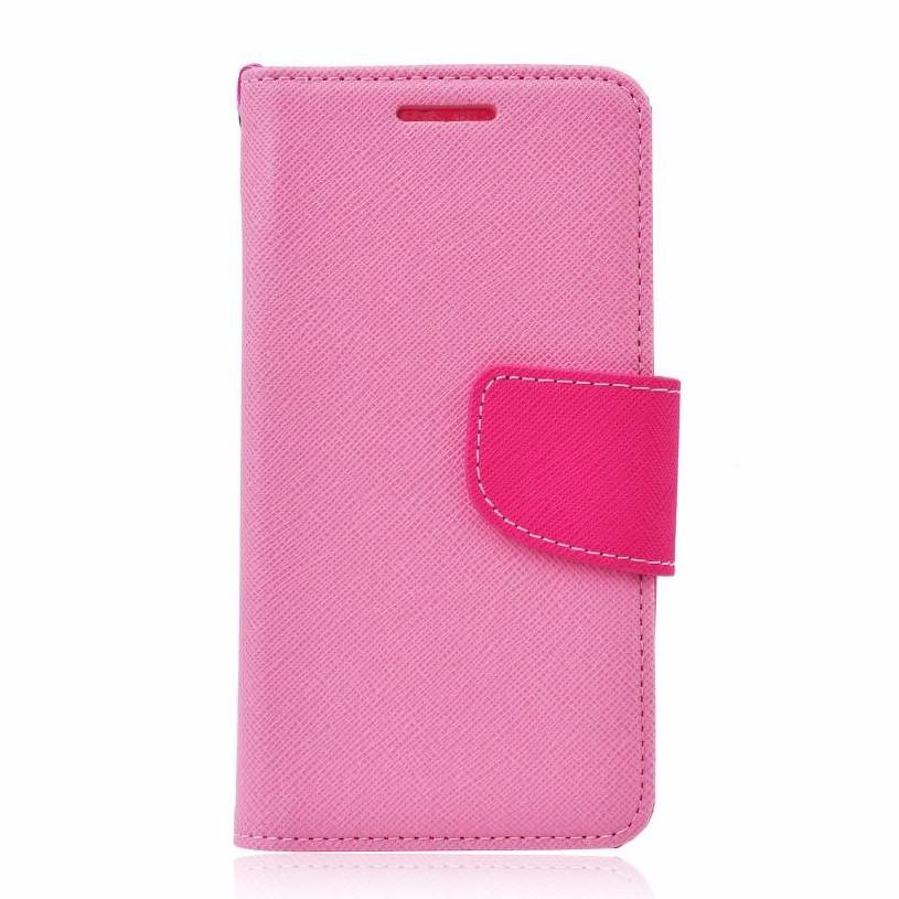Θήκη Πορτοφόλι Fancy Book από Δερματίνη - Samsung Galaxy S6 Edge (G925) - Ροζ - iThinksmart.gr