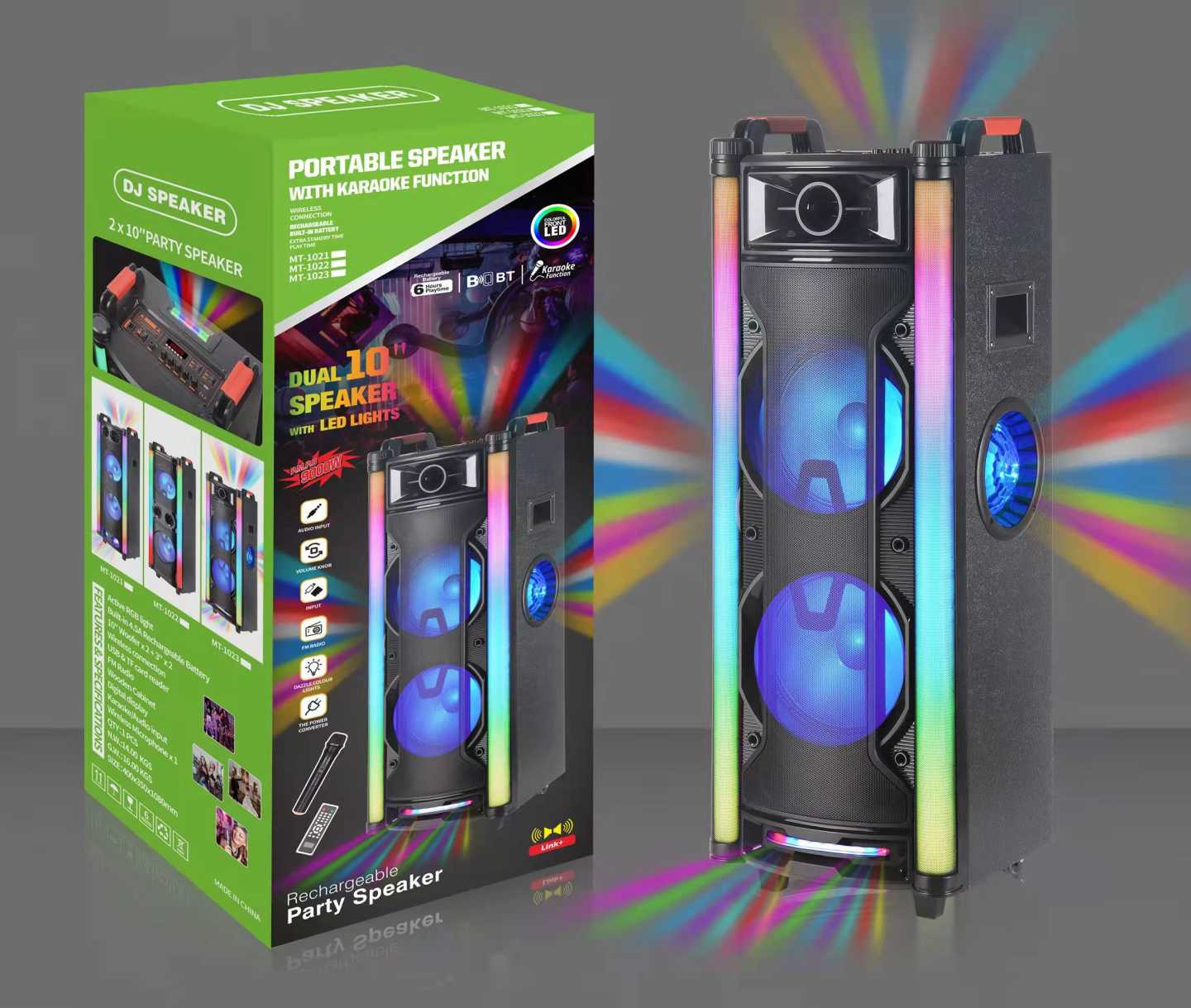 Portable Subwoofer Speaker - MT1023 - 10'' - 010232