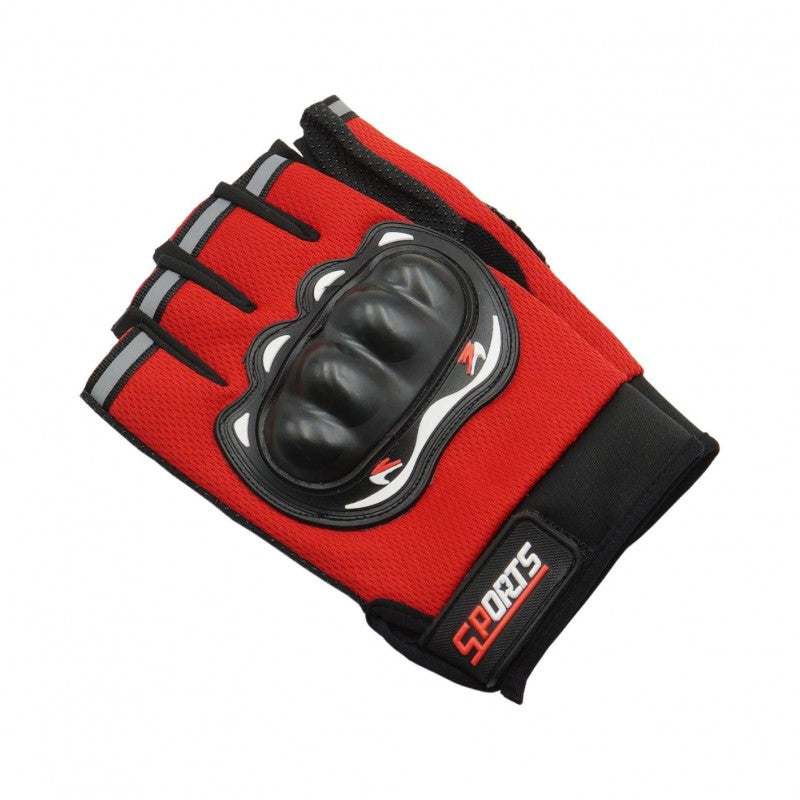 Short motorcycle gloves - 556661 - Red