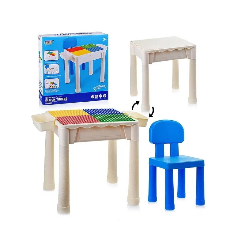 Children's bench for building with bricks - 1010A1 - 588034