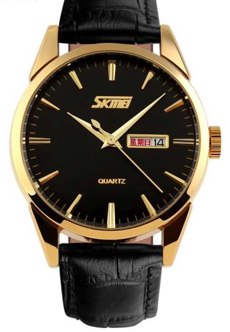 Αναλογικό ρολόι χειρός – Skmei - 9073 - Black/Gold