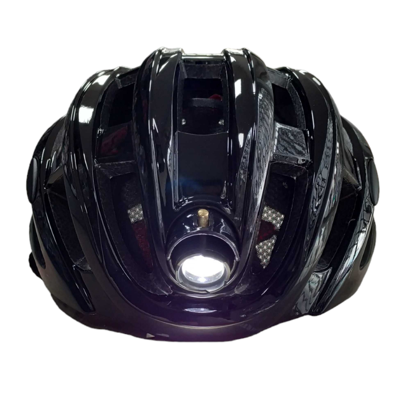 Bicycle helmet with LED headlight - S546-45:USB - 652879