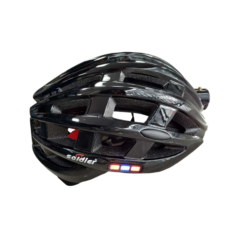 Bicycle helmet with LED headlight - S546-45:USB - 652879