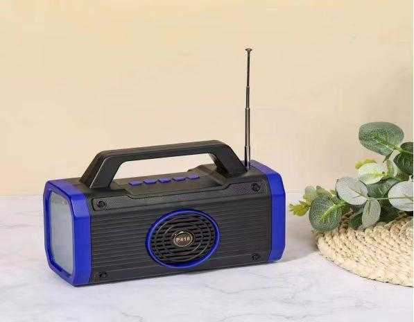 Wireless Bluetooth speaker with solar panel - P418 - 884676 - Black