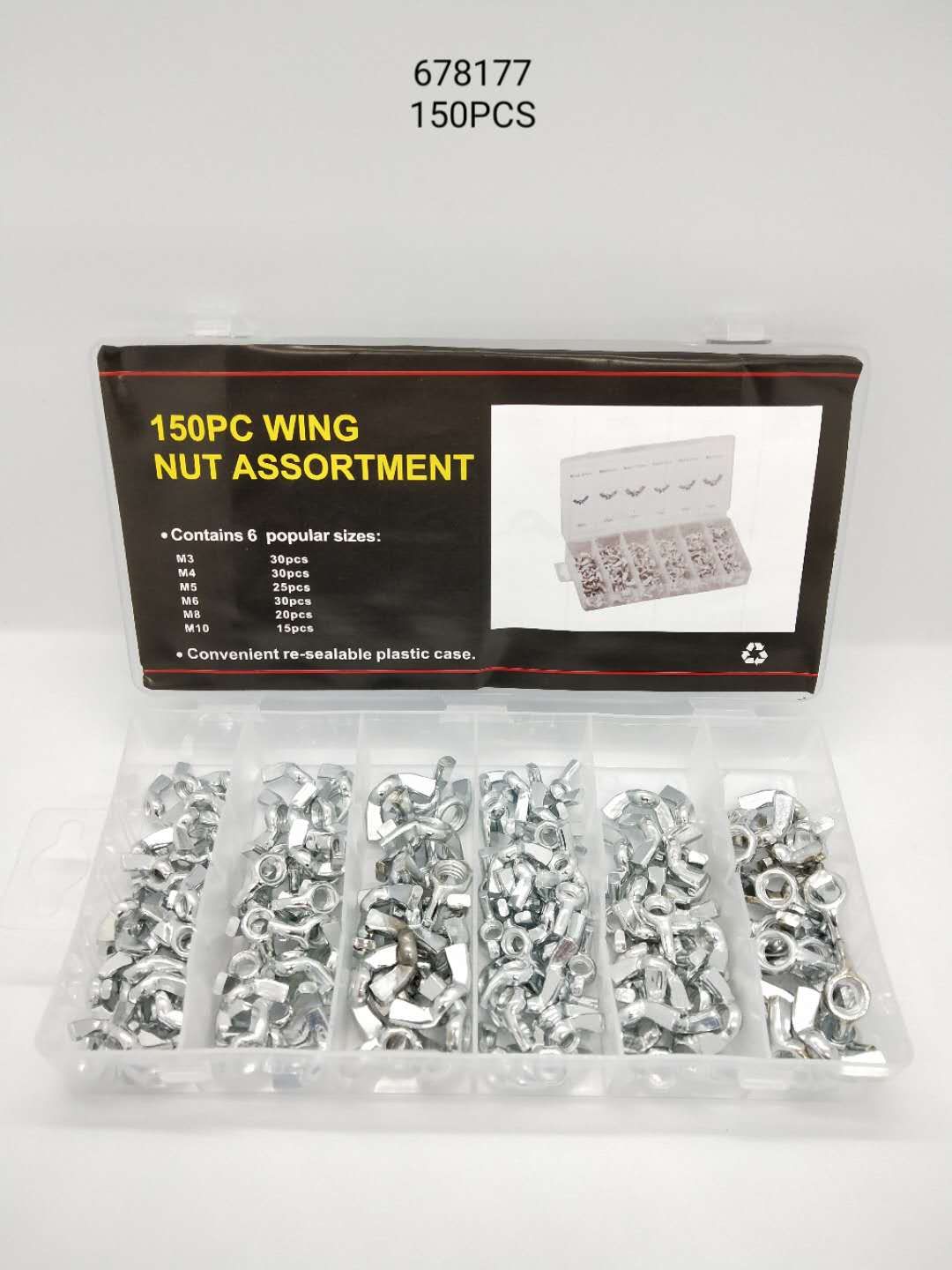 Butterfly nut set - 150pcs - 678177