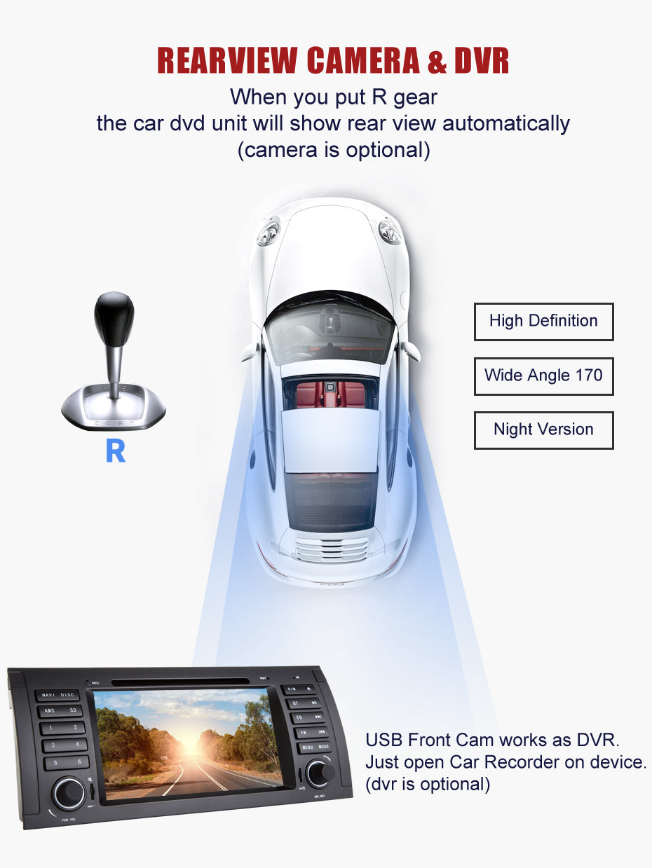 Ηχοσύστημα αυτοκινήτου 2DIN – BMW E39 – Android - JA-7235