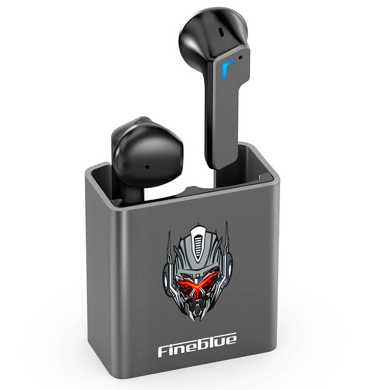 Ενσύρματα ακουστικά Gaming με θήκη φόρτισης - KINGKONG - Fineblue - 700147 - Grey