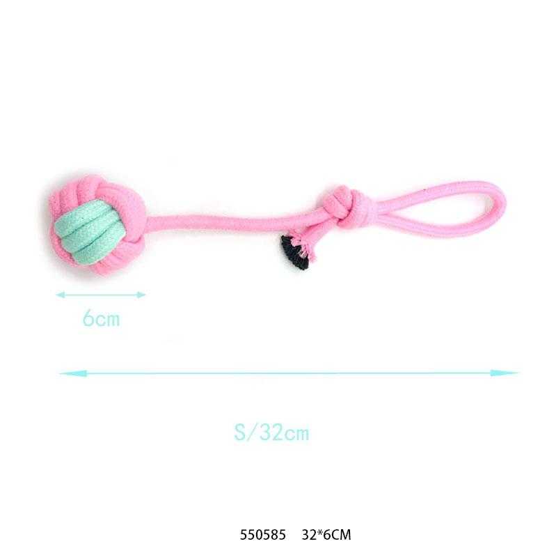 Rope dog toy with ball - 32cm - 550585