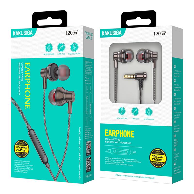 KSC-841 WIRED HEADPHONES WITH MICROPHONE 3.5mm
