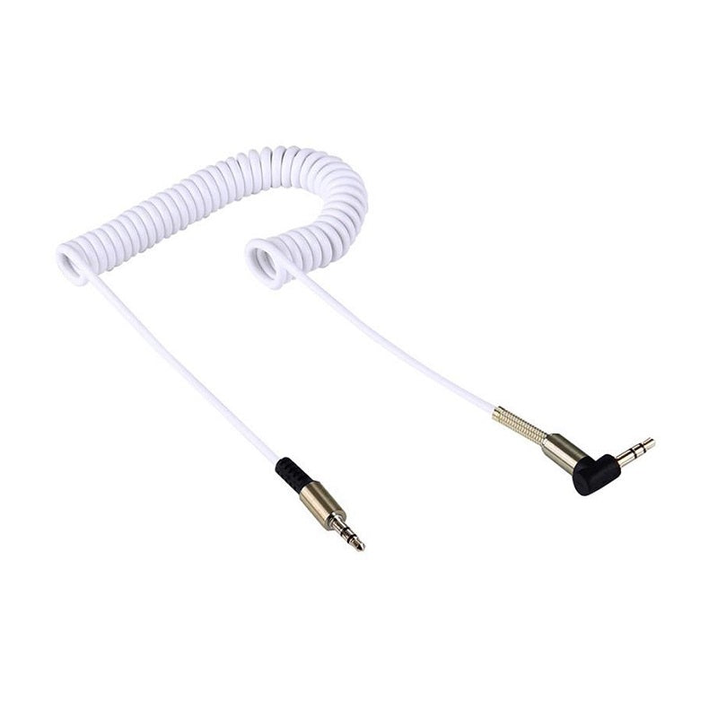 Spiral audio cable - ET-AUX23 - Jack 3.5mm - 880165 - White