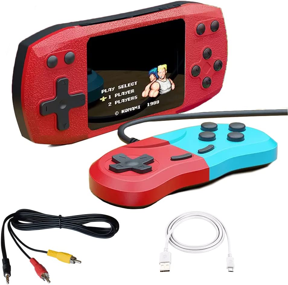 Portable game console with controller - 620 in 1 - 884416 - Red