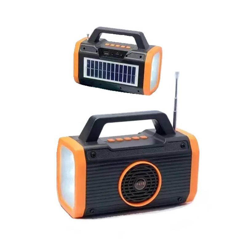 Wireless Bluetooth speaker with solar panel - P418 - 884676 - Yellow 
