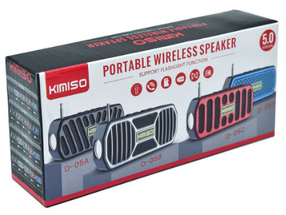 Wireless Bluetooth speaker with LED flashlight – KMS-05B – 885871 - Black