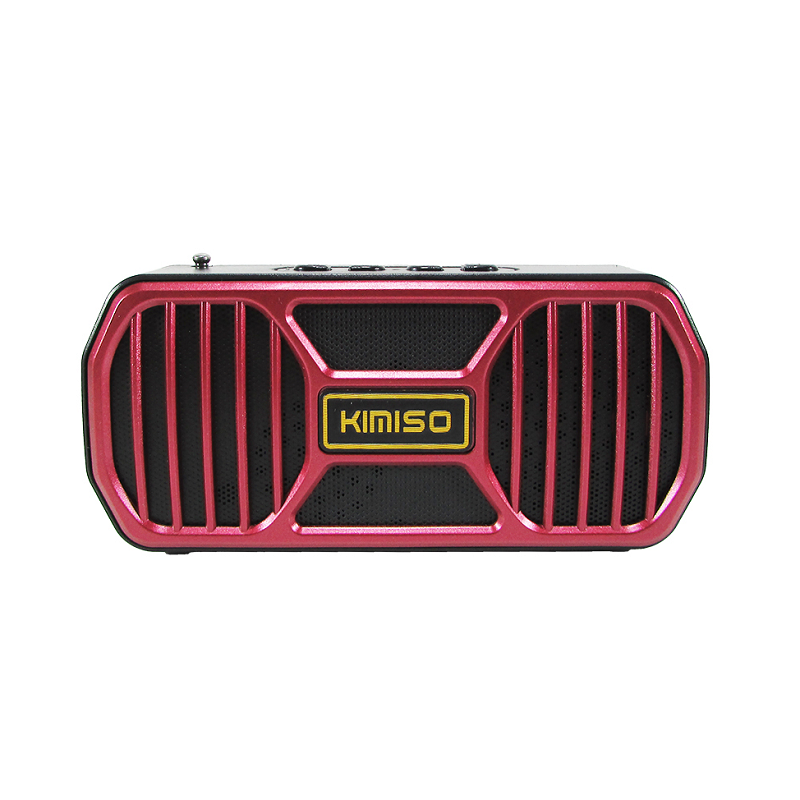 Wireless Bluetooth speaker with LED flashlight – KMS-05B – 885871 - Red
