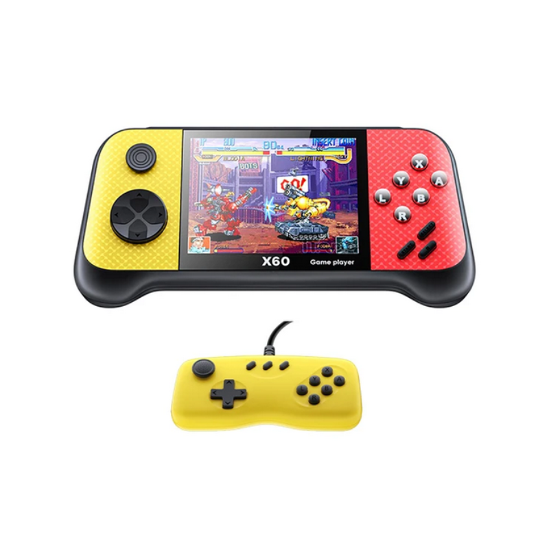 Portable game console with controller - X60 - 887677 - Yellow/Red