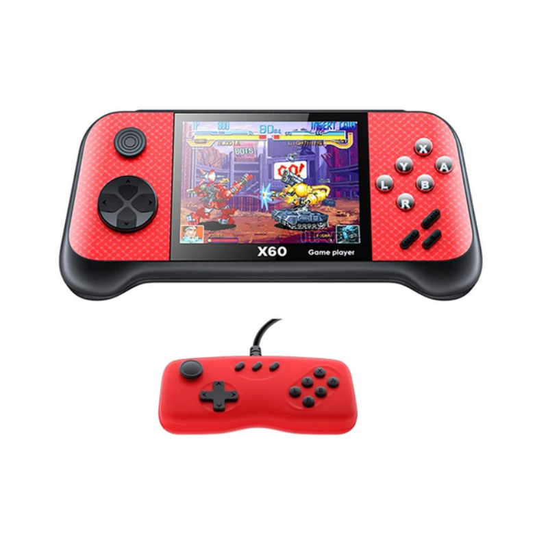 Portable Game Console with Controller - X60 - 887677 - Red