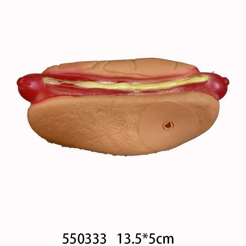 Dog Toy Latex Hot Dog - 13.5x5cm - 550333
