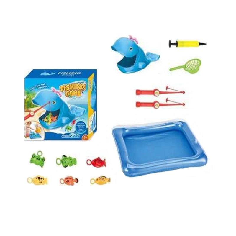 Fishing toy with mini inflatable pool - Q1229A - 976005