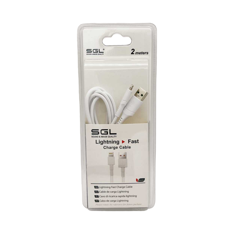 Charging &amp; data cable - Lightning - D5 - 2m - 099293