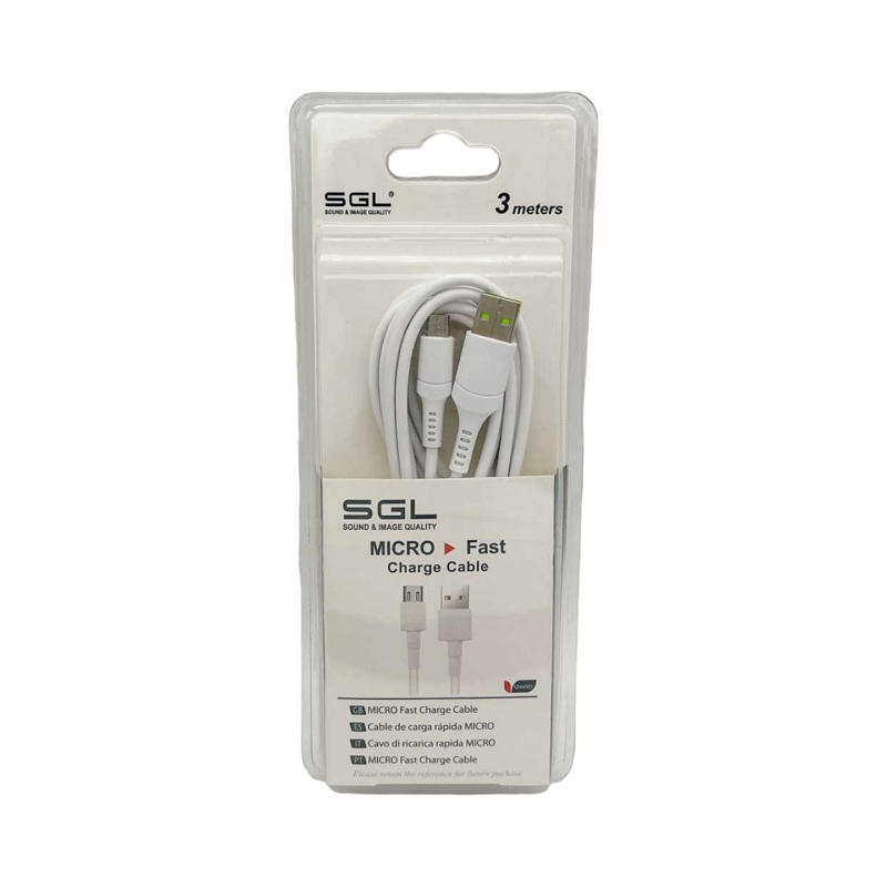 Charging &amp; data cable - Micro USB - D13 - 3m - 099330