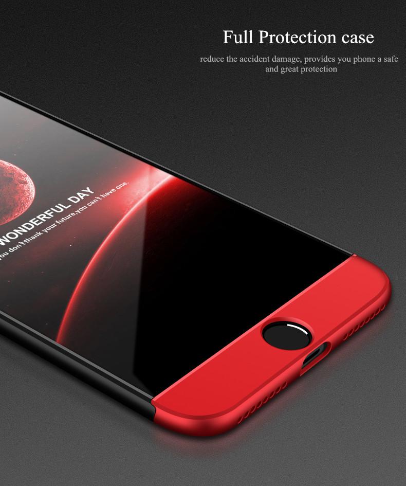 Θηκη GKK 360° Full Cover - iPhone 8 / SE 2020 - Μαυρο / Κοκκινο - iThinksmart.gr