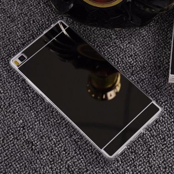 Θηκη TPU "Mirror" Μαυρο - Huawei P8 Lite - iThinksmart.gr