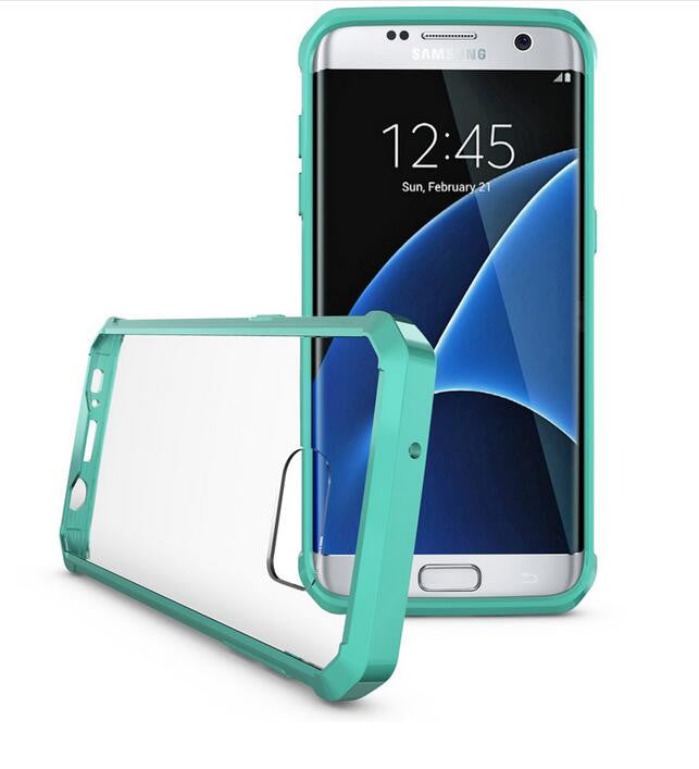 Θηκη Shockproof TPU - Samsung Galaxy S7 Edge - Τιρκουαζ - iThinksmart.gr