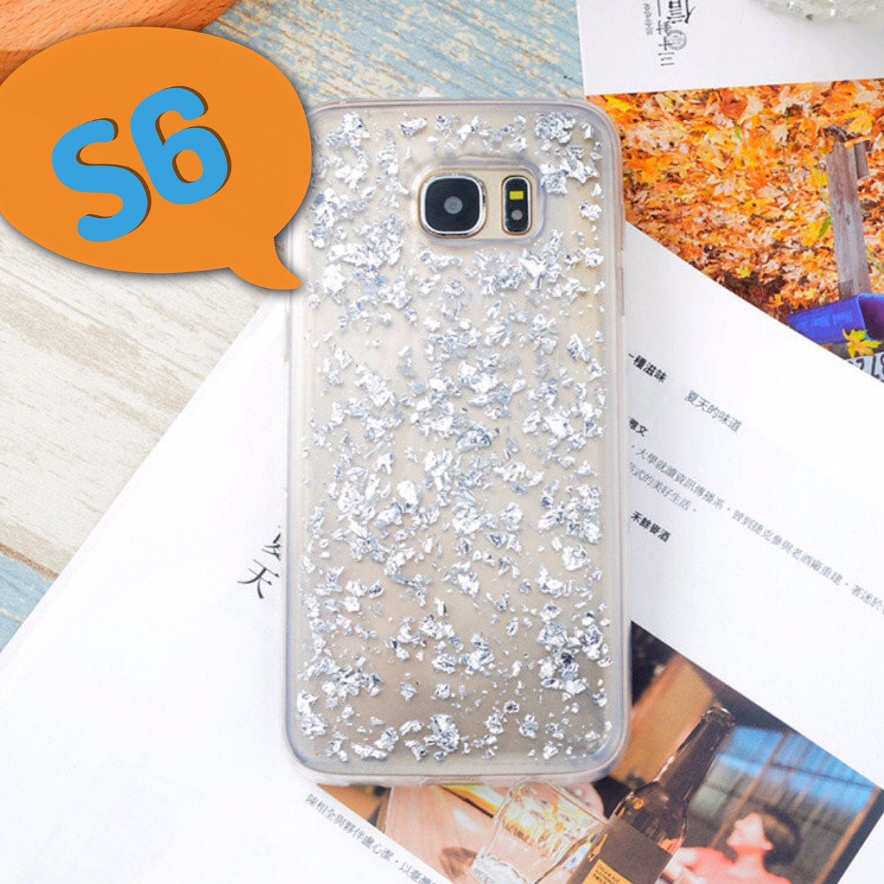 Θηκη TPU "Bling" - Samsung Galaxy S6 - Ασημι - iThinksmart.gr