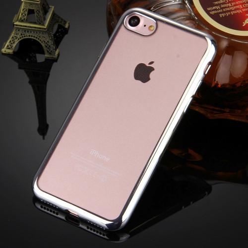 Θηκη TPU "Luxury Frame" Ασημι - iPhone 7 / 8 / SE 2020 - iThinksmart.gr