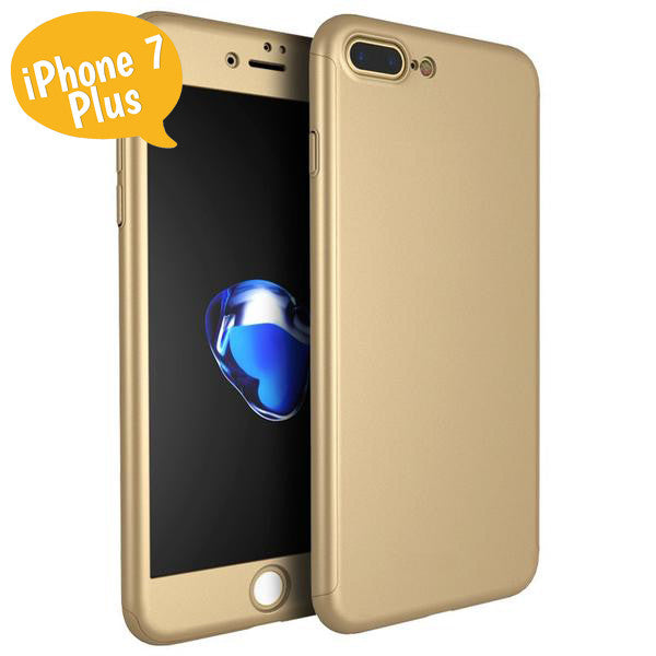 Θηκη 360° Full Cover Χρυση - iPhone 7 Plus / 8 Plus - iThinksmart.gr